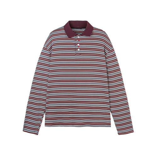 Long Sleeve  Button One Obvious Relaxed Fit Polo Collar